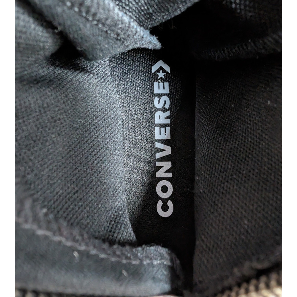 Converse XX Hi Sneakers Womens 9.5 All Black Knee High Zip Y2K Goth Punk Grunge - Picture 2 of 7